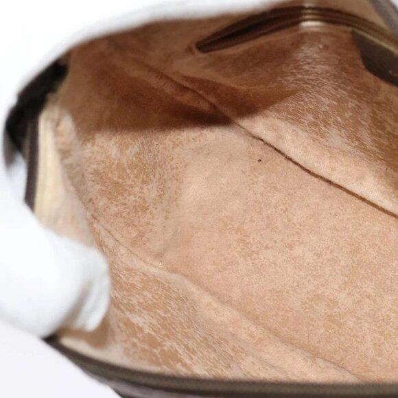 GUCCI GG Supreme Web Sherry Line Shoulder Bag PVC Beige 89 02 032 Auth 121449 - Picture 12 of 16